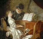 Fragonard, Jean Honoré - Die Musikstunde