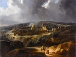 Forbin, Auguste de - Ansicht von Jerusalem vom Josaphat-Tal aus