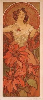 Mucha, Alfons Marie - Rubin (Aus der Serie Die Edelsteine)