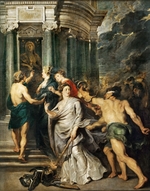 Rubens, Pieter Paul - Der Friedensschluss von Angers (Gemäldezyklus für Maria de' Medici)