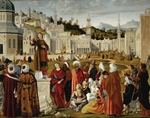 Carpaccio, Vittore - Predigt des Heiligen Stephanus vor den Toren von Jerusalem
