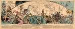 Robida, Albert - Carte des voyages très extraordinaires de Saturnin Farandoul