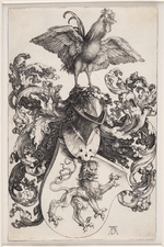 Dürer, Albrecht - Das Löwenwappen mit dem Hahn