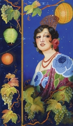 Izquierdo y Garrido, Ramón José - Junge Frau mit Schal