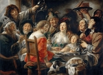 Jordaens, Jacob - Der König trinkt (Epiphaniasfeier)