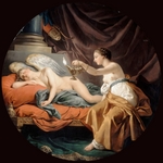 Lagrenée, Louis-Jean-François - Schlafender Amor, von Psyche überrascht