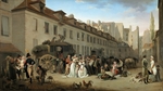 Boilly, Louis-Léopold - Die Ankunft der Postkutsche im Hof der Massageries