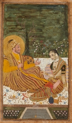 Indische Kunst - Ali Adil Shah II. von Bijapur mit einer Frau