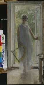 Korowin, Konstantin Alexejewitsch - Mädchen vor der Haustür
