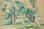 Cézanne, Paul - Kastanienallee im Jas de Bouffan