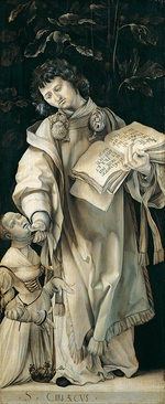 Grünewald, Matthias - Standflügel des Heller-Altars mit dem Heiligen Cyriakus