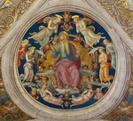 Perugino - Gottvater mit Engel (Aus der Stanza dell'incendio di Borgo)
