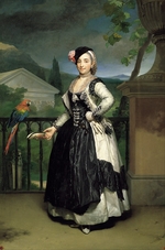Mengs, Anton Raphael - Porträt von Isabel Parreno Arce Ruiz de Alarcon y Valdés, Marquise von Llano