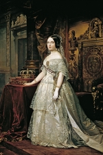 Madrazo y Kuntz, Federico de - Porträt von Isabella II. von Spanien
