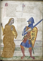 Pacino di Buonaguida - Gerechtigkeit und Klugheit (Aus Regia Carmina von Convenevole da Prato)
