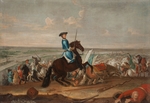 Krafft, David, von - König Karl XII. in der Schlacht bei Narva am 19. November 1700