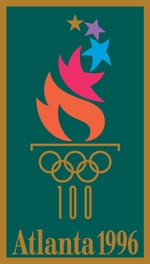Unbekannter Künstler - Offizielles Plakat der XXVI. Olympischen Sommerspiele 1996 in Atlanta
