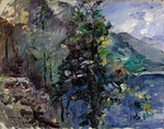 Corinth, Lovis - Walchensee mit Abhang des Jochberges