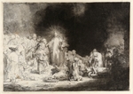 Rembrandt van Rhijn - Christus heilt die Kranken (Das Hundertguldenblatt)