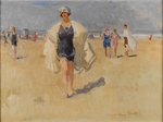 Israëls, Isaac - Dame am Strand von Viareggio