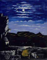 Pirosmani, Niko - Der Arsenalberg in der Nacht