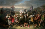 Riepenhausen, Johann Christian - Herzog Erich der Ältere von Calenberg rettet den Kaiser Maximilian in der Schlacht von Mengersbach bei Regensburg 1504