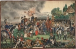 Unbekannter Künstler - Der heilige Augenblick nach der Volkerschlacht bei Leipzig am 18. Oktober 1813