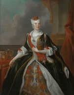 Silvestre, Louis de - Porträt von Erzherzogin Maria Josepha von Österreich (1699-1757)