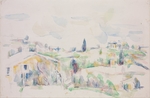 Cézanne, Paul - Landschaft in Provence