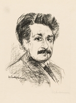 Liebermann, Max - Porträt von Albert Einstein (1879-1955)