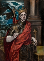 El Greco, (Werkstatt von) - Der Heilige Ludwig IX. von Frankreich
