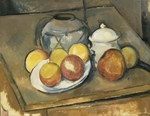 Cézanne, Paul - Vase, Zuckerdose und Äpfel
