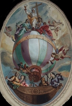 Orelli, Vincenzo Angelo - Tugend auf einem Luftballon