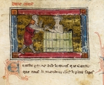 Unbekannter Künstler - Lancelot befreit eine Dame aus der Tonne