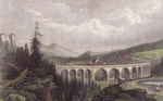 Unbekannter Künstler - Die Südbahn. Viadukt Payerbach, Semmering
