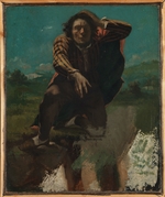 Courbet, Gustave - Selbstbildnis am Abgrund
