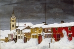 Sohlberg, Harald - Strasse in Røros im Winter