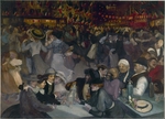 Steinlen, Théophile Alexandre - Ball am 14. Juli