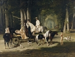 De Dreux, Alfred - Monsieur und Madame Mosselman mit ihren Töchter