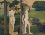 Maillol, Aristide - Zwei nackte Mädchen in einer Landschaft