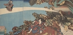 Kuniyoshi, Utagawa (Ichiyusai) - Gama Sennin und sein Animus (aus der Serie Ibaraki no keshin)