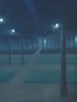 Degouve de Nuncques, William - Nocturne im Parc Royal von Brüssel