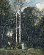 Corot, Jean-Baptiste Camille - Der Parc des Lions in Port-Marly