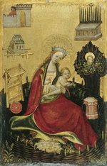 Westfälischer Meister - Madonna mit dem Kind im Hortus Conclusus