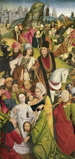 Baegert, Derick - Heilige Veronika und eine Gruppe von Rittern