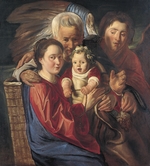 Jordaens, Jacob - Die Heilige Familie mit einem Engel