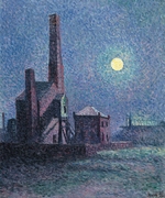 Luce, Maximilien - Fabrik im Mondschein