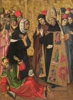Familie Vergós - Der heilige Augustinus über die Ketzer triumphierend