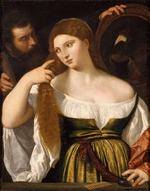 Tizian - Junge Frau bei der Toilette