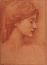 Burne-Jones, Sir Edward Coley - Frauenkopf